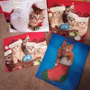 Christmas Kitty Gift Bags